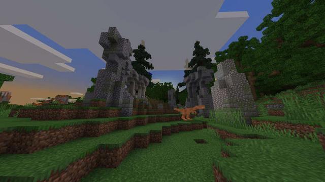 Screenshot of the Minecraft Bedrock Marketplace product Dinosaur Park created by RareLoot.