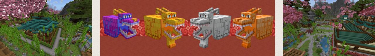 Panorama of the Minecraft Bedrock Marketplace product Dragon Dance created by RareLoot.