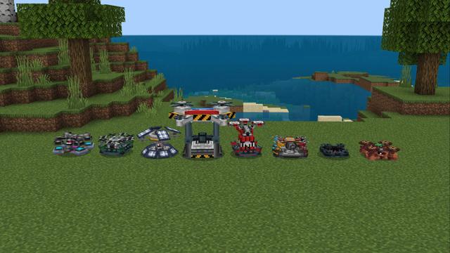 Screenshot of the Minecraft Bedrock Marketplace product Drones Invasion created by RareLoot.