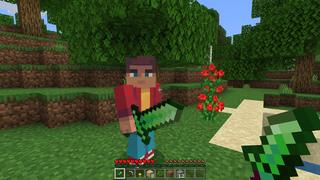 Screenshot of the Minecraft Bedrock Marketplace product Emerald Weapons created by RareLoot.