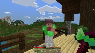 Screenshot of the Minecraft Bedrock Marketplace product Emerald Weapons created by RareLoot.