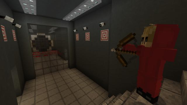 Screenshot of the Minecraft Bedrock Marketplace product Escape Room - Bank Rush created by RareLoot.