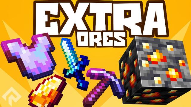 Thumbnail of the Minecraft Bedrock Marketplace product Extra Ores created by RareLoot.