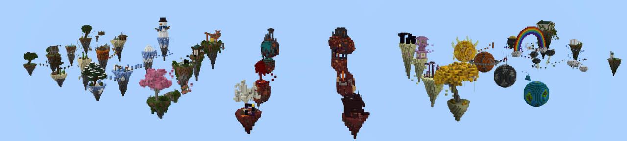 Panorama of the Minecraft Bedrock Marketplace product Extreme Skyblock Parkour created by RareLoot.
