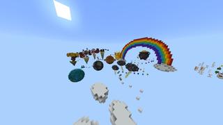 Screenshot of the Minecraft Bedrock Marketplace product Extreme Skyblock Parkour created by RareLoot.
