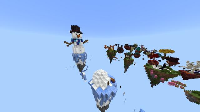 Screenshot of the Minecraft Bedrock Marketplace product Extreme Skyblock Parkour created by RareLoot.