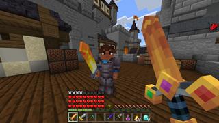Screenshot of the Minecraft Bedrock Marketplace product Extreme Weapons created by RareLoot.