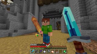 Screenshot of the Minecraft Bedrock Marketplace product Extreme Weapons created by RareLoot.