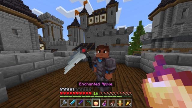 Screenshot of the Minecraft Bedrock Marketplace product Extreme Weapons created by RareLoot.