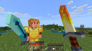 Screenshot of the Minecraft Bedrock Marketplace product Extreme Weapons created by RareLoot.