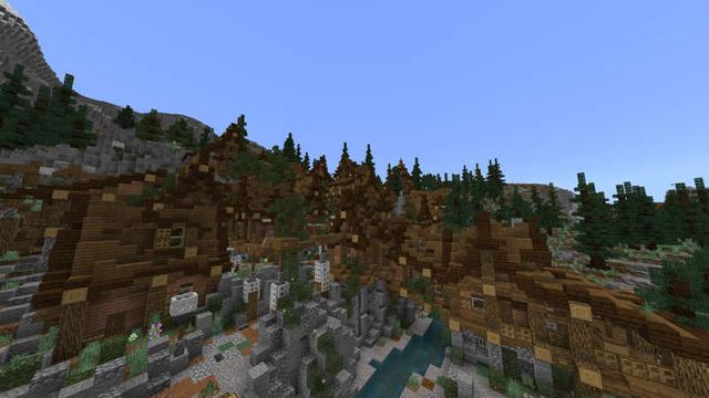 Screenshot of the Minecraft Bedrock Marketplace product Fallen Valley created by RareLoot.