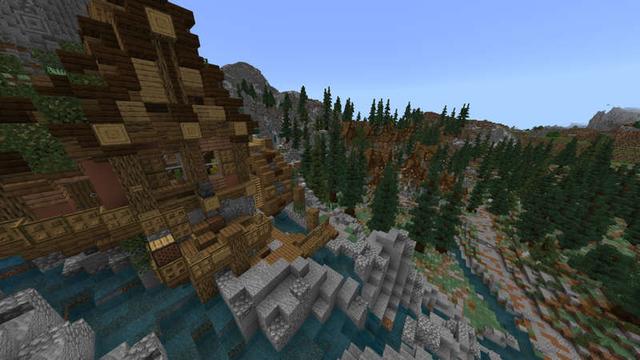 Screenshot of the Minecraft Bedrock Marketplace product Fallen Valley created by RareLoot.