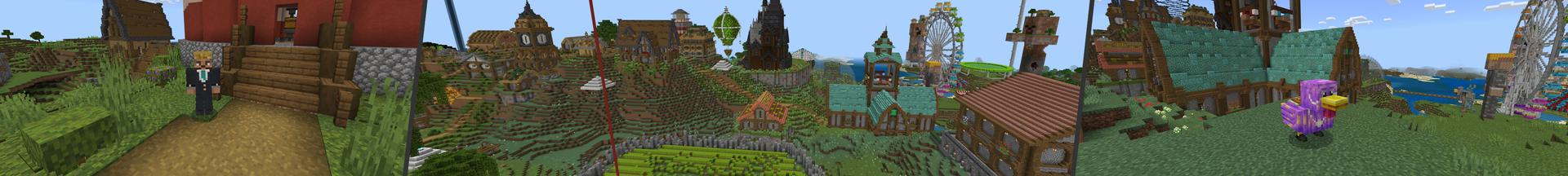 Panorama of the Minecraft Bedrock Marketplace product Farzy 100 Days Survival created by RareLoot.