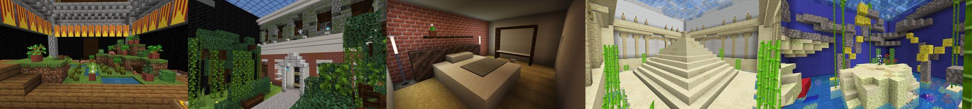Panorama of the Minecraft Bedrock Marketplace product Find The Button created by RareLoot.