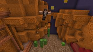 Screenshot of the Minecraft Bedrock Marketplace product Encuentra el botón created by RareLoot.