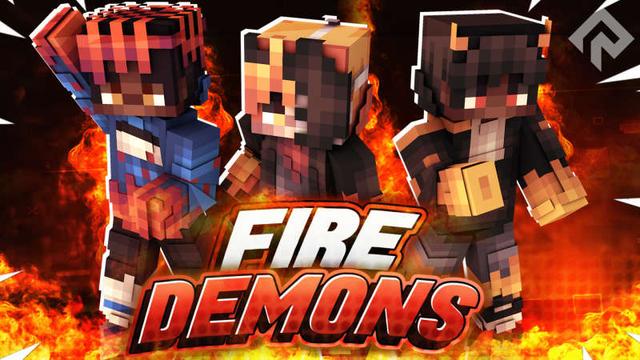 Thumbnail of the Minecraft Bedrock Marketplace product Fire Demons created by RareLoot.