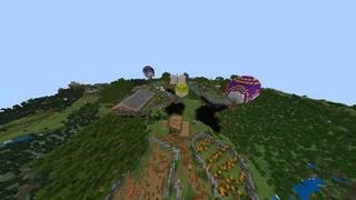 Screenshot of the Minecraft Bedrock Marketplace product Floating Farmers created by RareLoot.