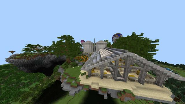 Screenshot of the Minecraft Bedrock Marketplace product Floating Farmers created by RareLoot.