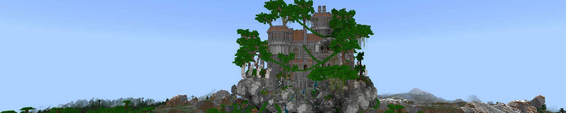 Panorama of the Minecraft Bedrock Marketplace product Flying Island created by RareLoot.
