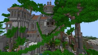 Screenshot of the Minecraft Bedrock Marketplace product Flying Island created by RareLoot.