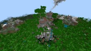 Screenshot of the Minecraft Bedrock Marketplace product Flying Island created by RareLoot.
