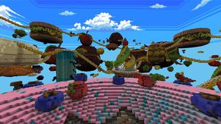 Screenshot of the Minecraft Bedrock Marketplace product Food Skyblock created by RareLoot.