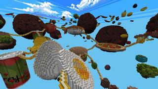 Screenshot of the Minecraft Bedrock Marketplace product Food Skyblock created by RareLoot.