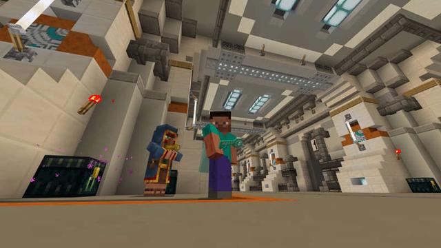 Screenshot of the Minecraft Bedrock Marketplace product Free Falling: Infinite Dropper created by RareLoot.