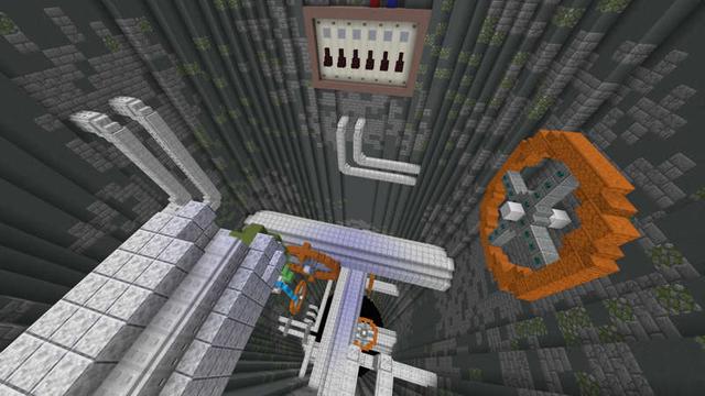 Screenshot of the Minecraft Bedrock Marketplace product Free Falling: Infinite Dropper created by RareLoot.