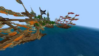 Screenshot of the Minecraft Bedrock Marketplace product Freebooters Cove created by RareLoot.