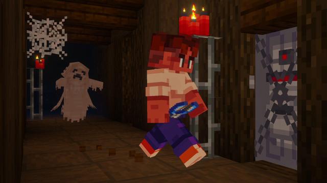 Screenshot of the Minecraft Bedrock Marketplace product Ghosts of the Mansion created by RareLoot.