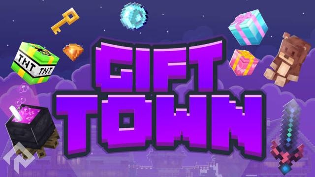 Thumbnail of the Minecraft Bedrock Marketplace product Gift Town created by RareLoot.