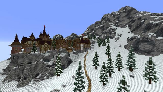Screenshot of the Minecraft Bedrock Marketplace product Golden Winter Adventure created by RareLoot.