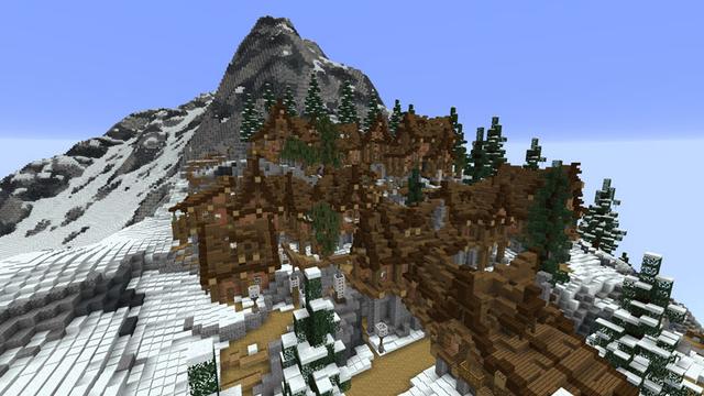 Screenshot of the Minecraft Bedrock Marketplace product Golden Winter Adventure created by RareLoot.