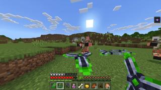 Screenshot of the Minecraft Bedrock Marketplace product Hacker Weapons created by RareLoot.