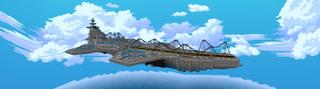 Panorama of the Minecraft Bedrock Marketplace product Helicarrier created by RareLoot.