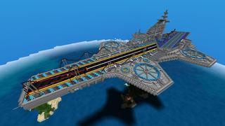 Screenshot of the Minecraft Bedrock Marketplace product Helicarrier created by RareLoot.