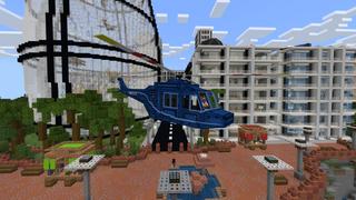 Screenshot of the Minecraft Bedrock Marketplace product Helicopters+ created by RareLoot.