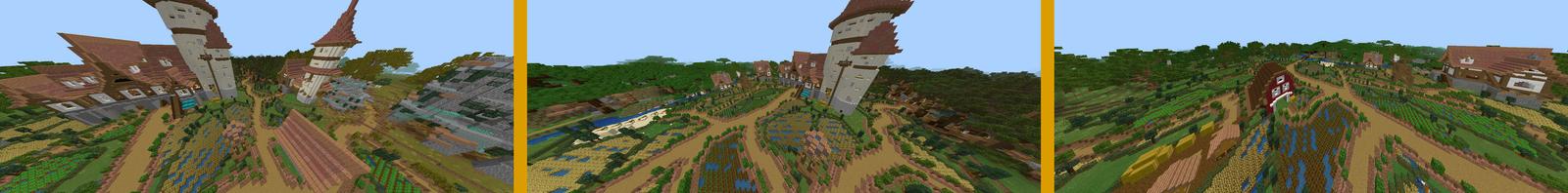 Panorama of the Minecraft Bedrock Marketplace product Hidden Manor created by RareLoot.