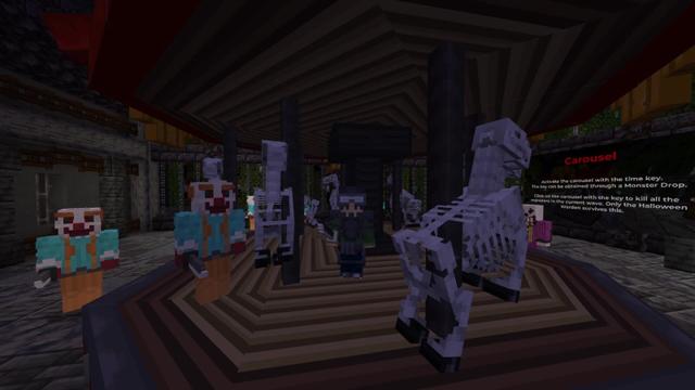 Screenshot of the Minecraft Bedrock Marketplace product Horror Defense created by RareLoot.