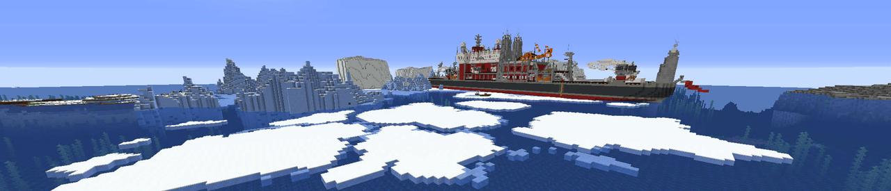 Panorama of the Minecraft Bedrock Marketplace product Icebreaker created by RareLoot.