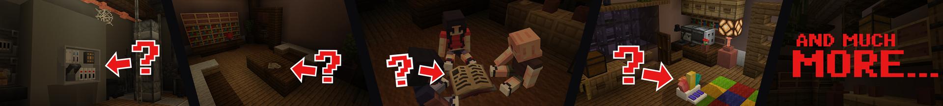 Panorama of the Minecraft Bedrock Marketplace product In the Dark created by RareLoot.