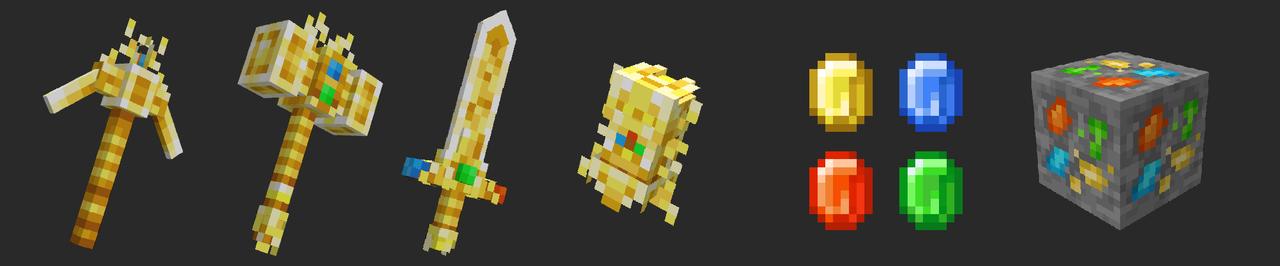 Panorama of the Minecraft Bedrock Marketplace product Infinity Items created by RareLoot.