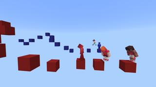 Screenshot of the Minecraft Bedrock Marketplace product Infinity Parkour Race created by RareLoot.