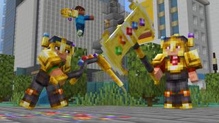 Screenshot of the Minecraft Bedrock Marketplace product Infinity Weapons created by RareLoot.