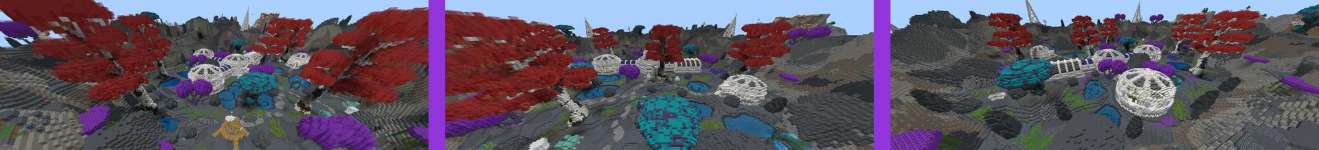 Panorama of the Minecraft Bedrock Marketplace product Interstellar Base created by RareLoot.