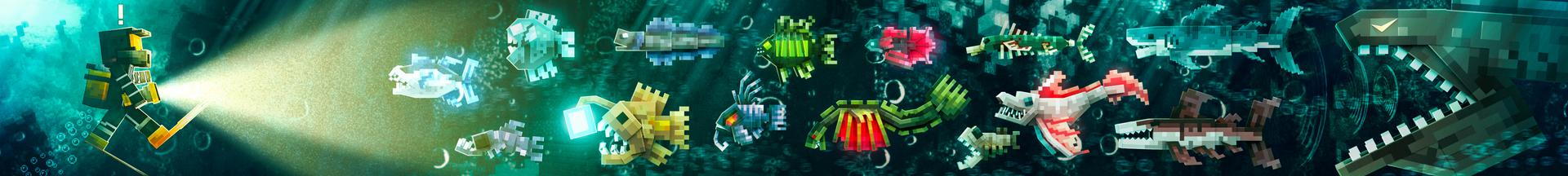 Panorama of the Minecraft Bedrock Marketplace product Into the abyss created by RareLoot.