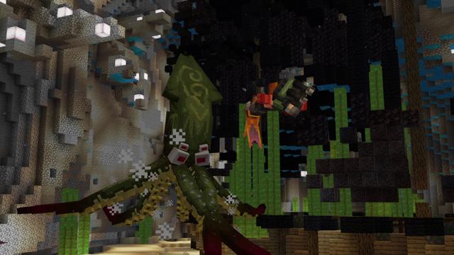 Screenshot of the Minecraft Bedrock Marketplace product Into the abyss created by RareLoot.