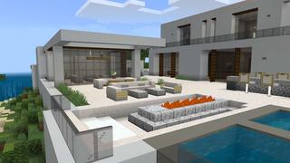 Screenshot of the Minecraft Bedrock Marketplace product Island Millionaire Mansion created by RareLoot.
