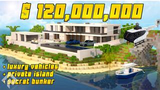 Thumbnail of the Minecraft Bedrock Marketplace product Island Millionaire Mansion created by RareLoot.